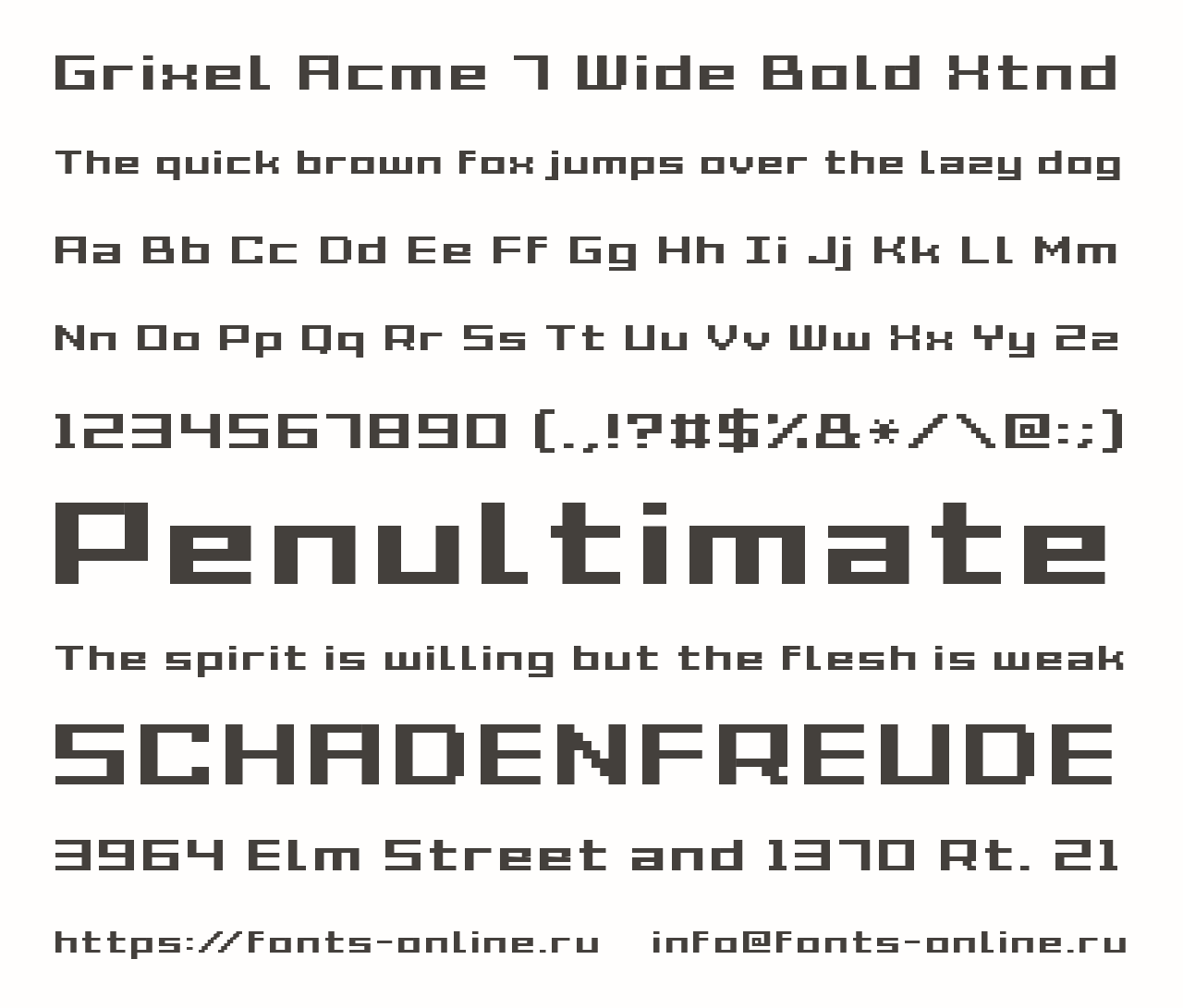 Grixel Acme 7 Wide Bold Xtnd Free Font Download